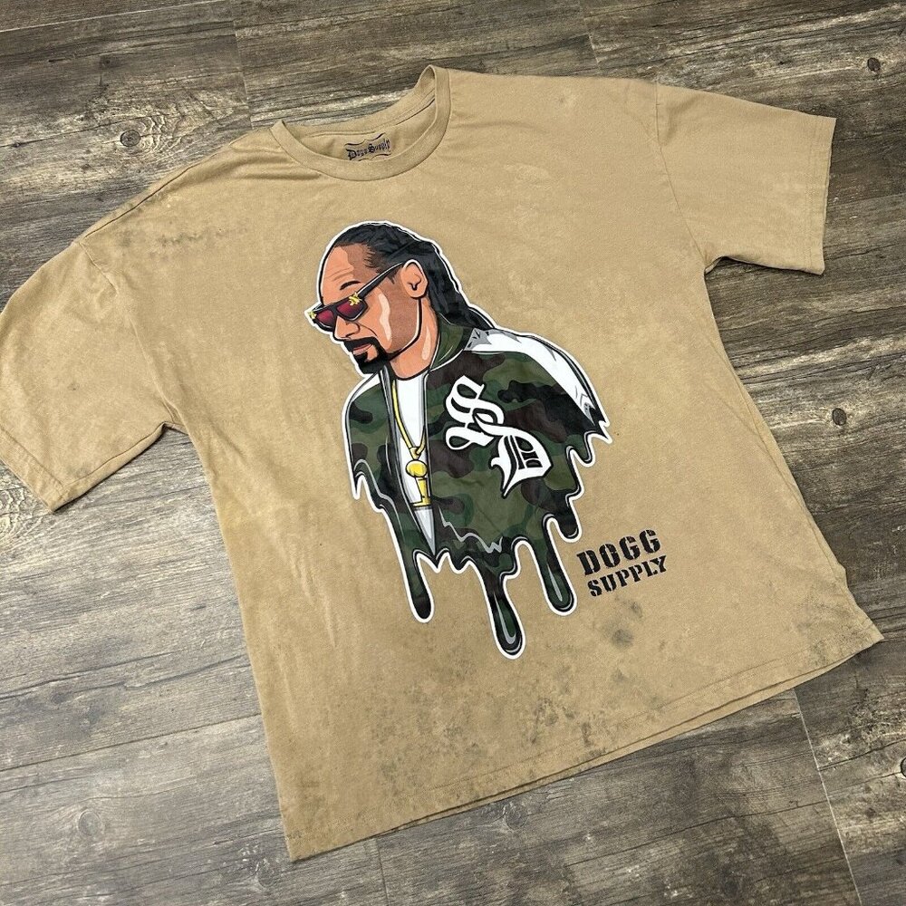 STAINED* Dogg Supply by Snoop Dogg Tshirt Men Large Rap Hip Hop Culture‎